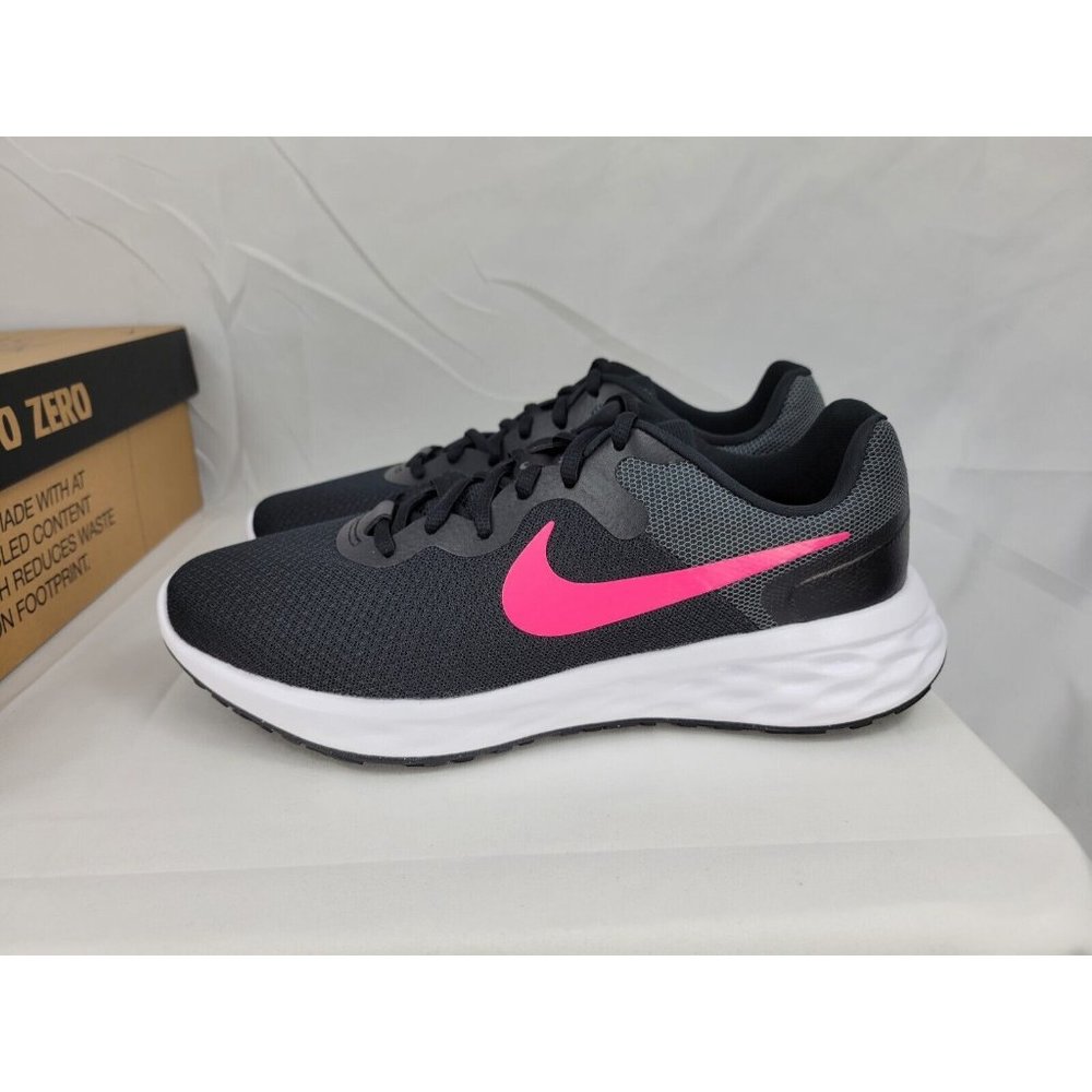 Nike Revolution 6 Next Neture Black Hyper Pink Shoes Womens Size 9.5 DC3729-002 - Picture 8 of 10